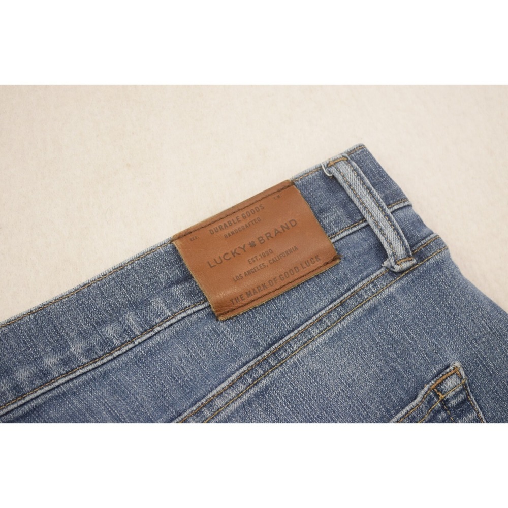 Lucky Brand 410 Athletic Slim Straight Stretch Denim Blue Jeans Men Size 40 x 30